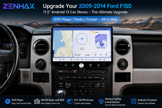 Ford F150 car stereo, 2009‑2014 F150 radio, Android 13 head unit, plug and play car radio