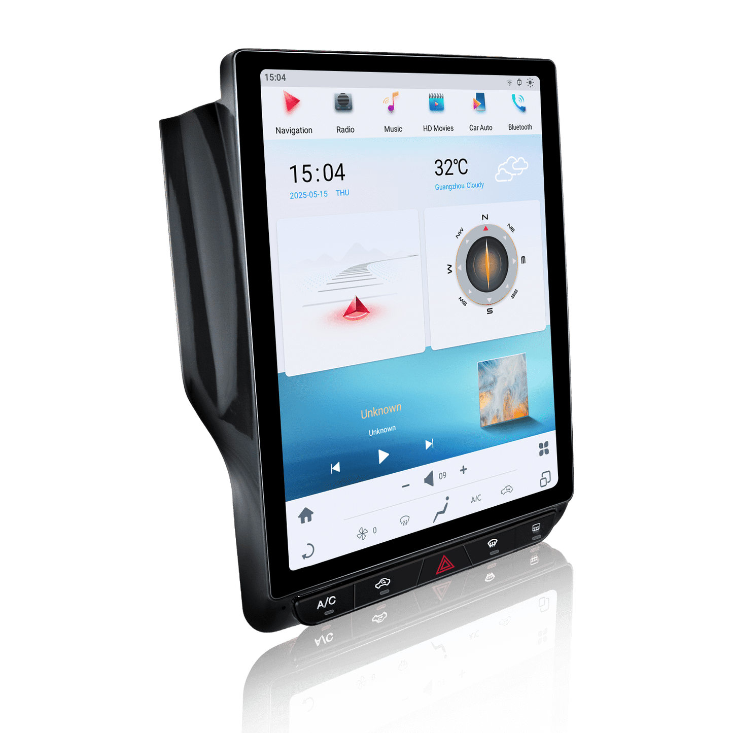 12.1" Vertical Screen Android 13 Car Stereo for Dodge Ram 2019-2023 | Octa-Core, Wireless CarPlay & Android Auto