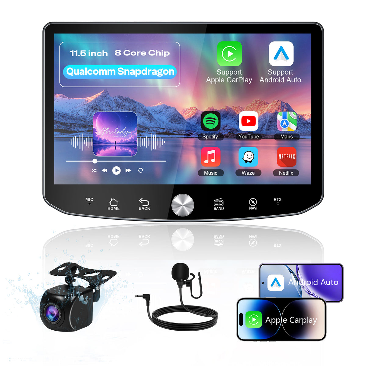 11.5" 2K Android Car Stereo for Jeep Wrangler 2011-2017 | CarPlay