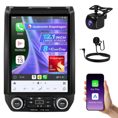 12.1" Vertical Android Car Stereo for Ford Expedition 2018-2021 | CarPlay