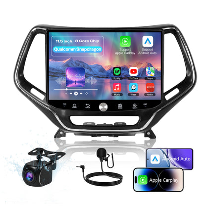 11.5" 2K Android Car Stereo for Jeep Cherokee 2014-2021 | Carplay