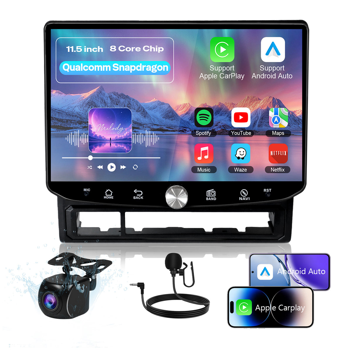 11.5" 2K Android Car Stereo for Toyota Tacoma 2005-2015 | CarPlay