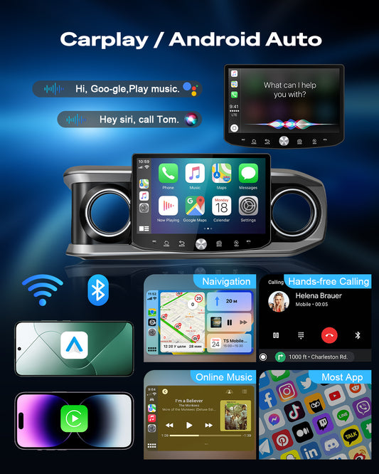 11.5" 2K Android Car Stereo for Toyota Tacoma 2016-2023 | Carplay