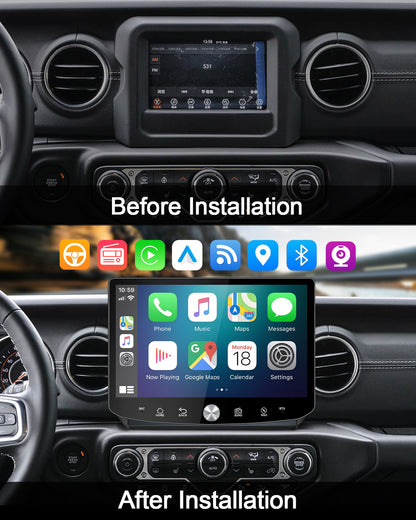 11.5" 2K Android Car Stereo for Jeep Wrangler JL 2018-2022 | Camera Retention