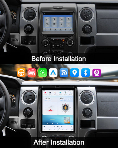 12.1" Vertical Android Car Stereo for Ford F-150 2009-2012 | CarPlay