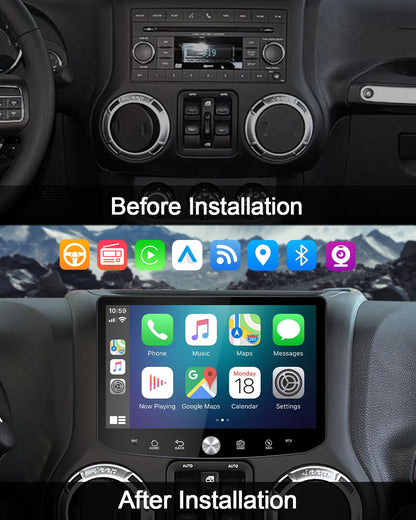 11.5" 2K Android Car Stereo for Jeep Wrangler 2011-2017 | CarPlay