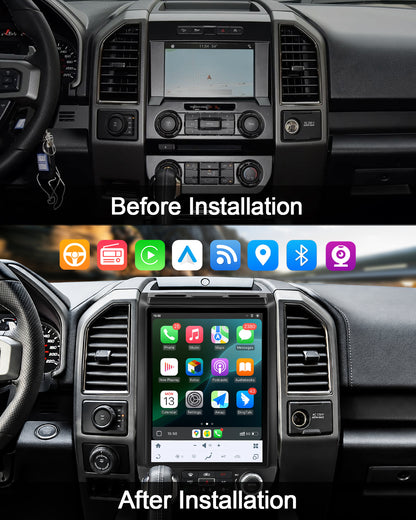 12.1" Vertical Android Car Stereo for Ford Expedition 2018-2021 | CarPlay