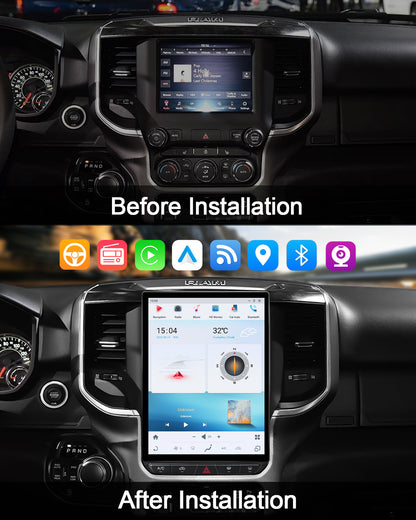 12.1" Vertical Android Car Stereo for Dodge Ram 2019-2023 | Carplay