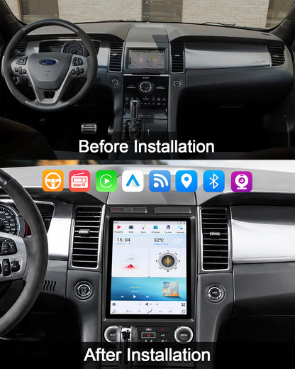 12.1" Vertical Android Car Stereo for Ford Taurus 2012-2014 | CarPlay