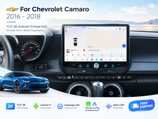 11.5" 2K Android Car Stereo for Chevy Camaro 2016-2018 | CarPlay