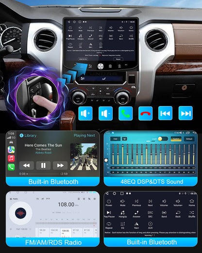 11.5" 2K Android Car Stereo for Toyota Tundra 2014-2021 | CarPlay