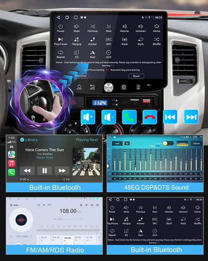 11.5" 2K Android Car Stereo for Toyota Tacoma 2005-2015 | CarPlay