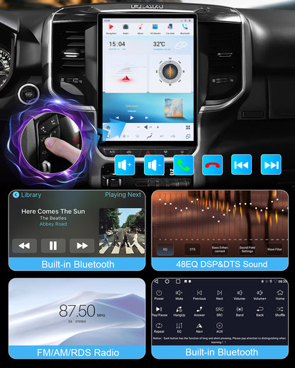 12.95" Vertical Android Car Stereo for Dodge Ram 2019-2023 | CarPlay