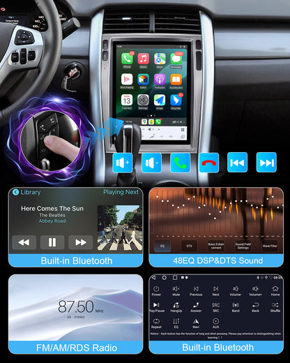 12.1" Vertical Android Car Stereo for Ford Edge 2009-2014 | CarPlay