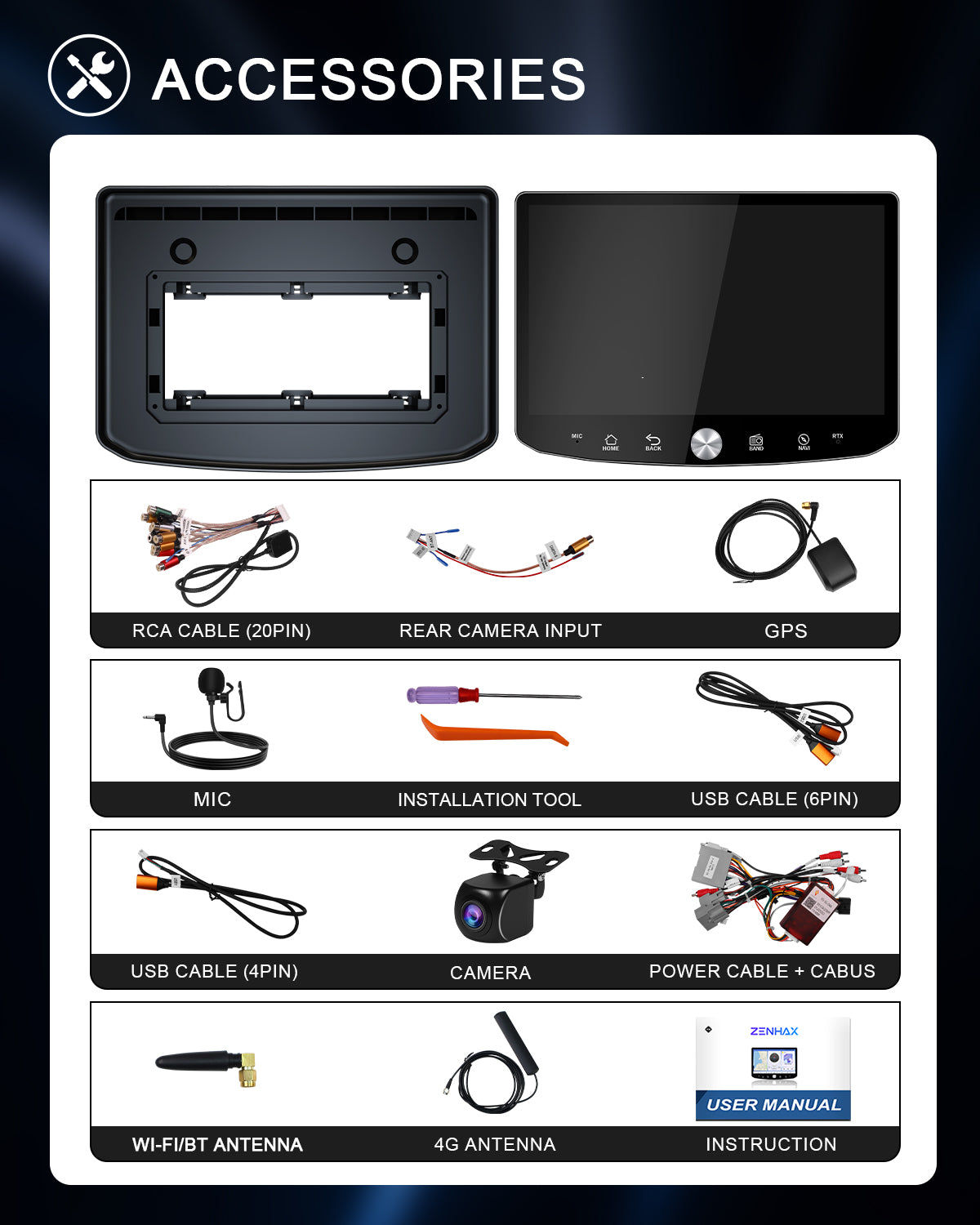 11.5" 2K Android Car Stereo for Jeep Wrangler 2011-2017 | CarPlay