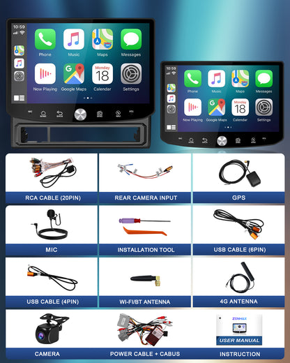 11.5" 2K Android Car Stereo for Toyota Tacoma 2005-2015 | CarPlay