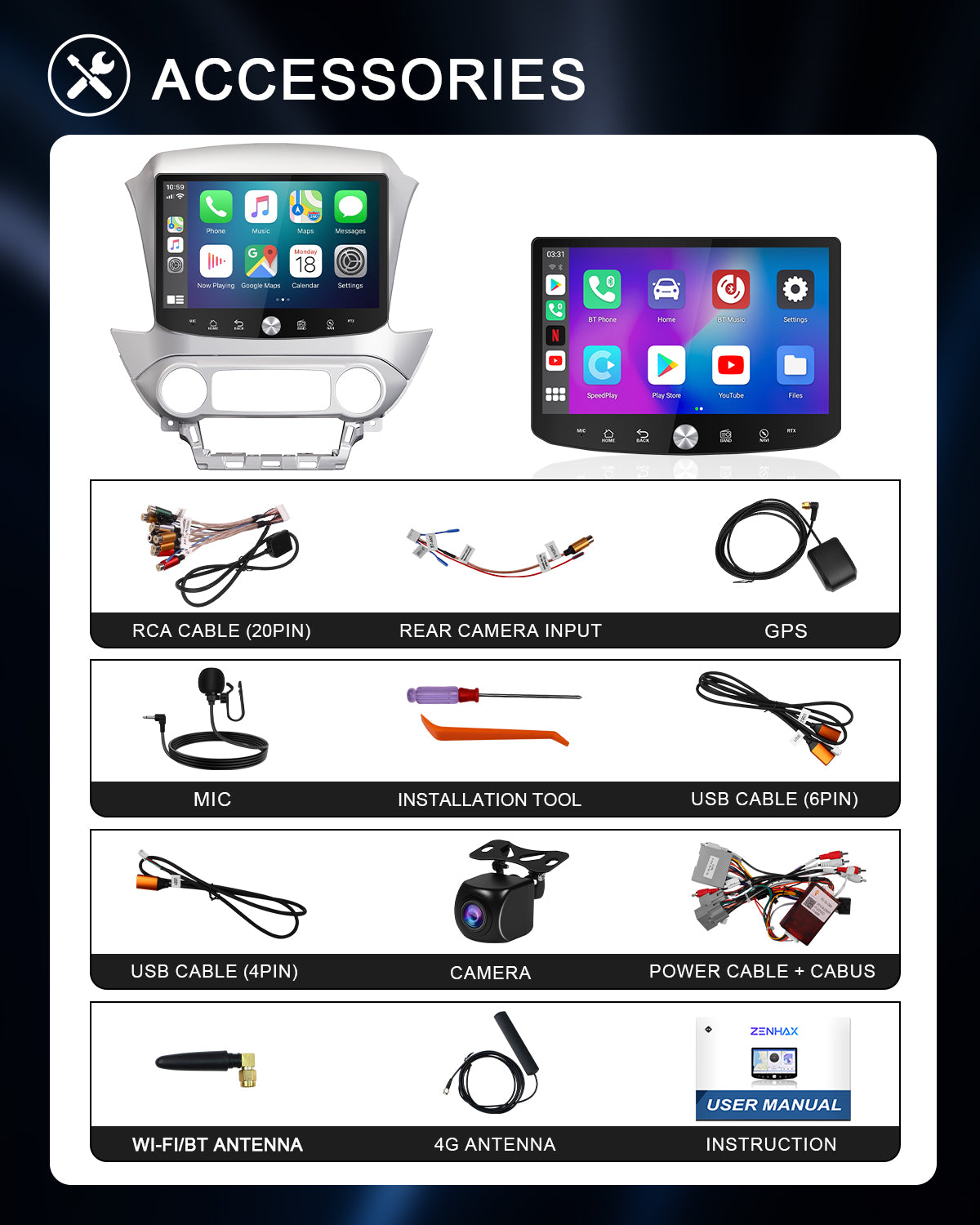 11.5" 2K Android Car Stereo for Chevrolet Tahoe 2015-2019 | Carplay