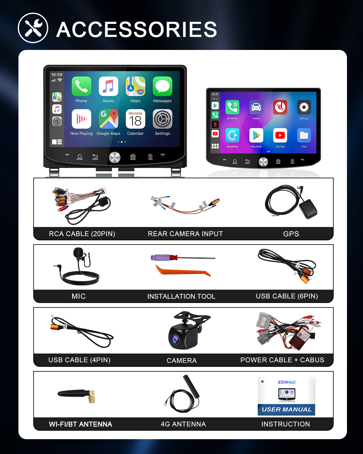 11.5" 2K Android Car Stereo for Toyota Tundra 2014-2021 | CarPlay