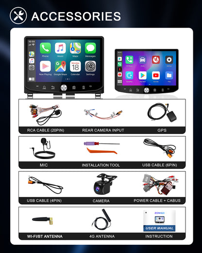 11.5" 2K Android Car Stereo for Toyota Tundra 2014-2021 | CarPlay