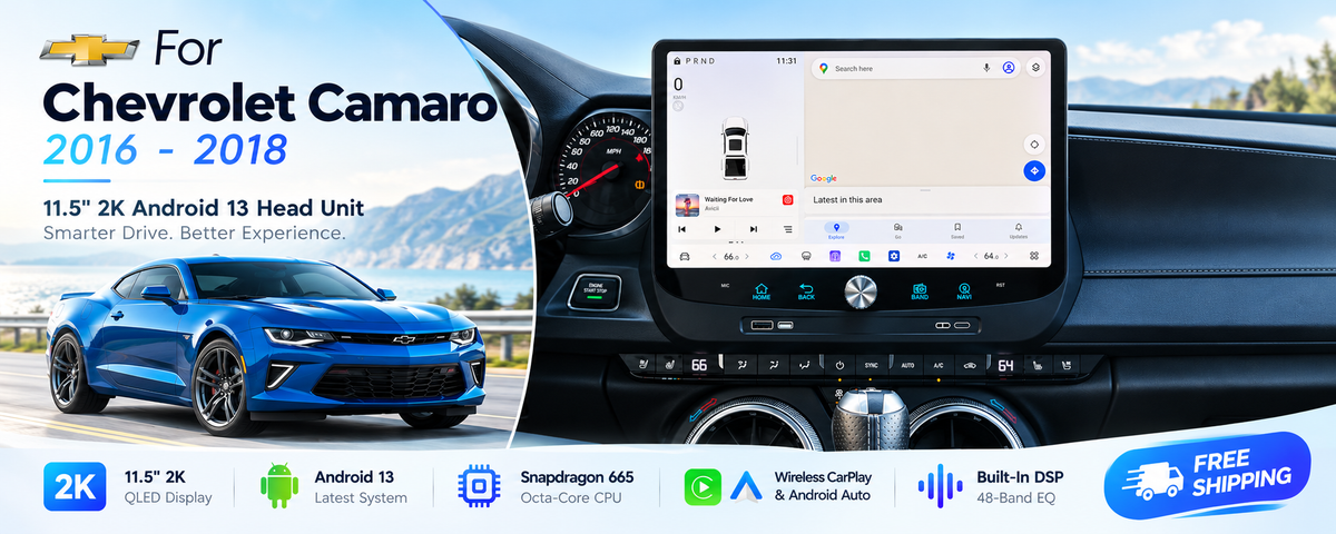 11.5" 2K Android Car Stereo for Chevy Camaro 2016-2018 | CarPlay