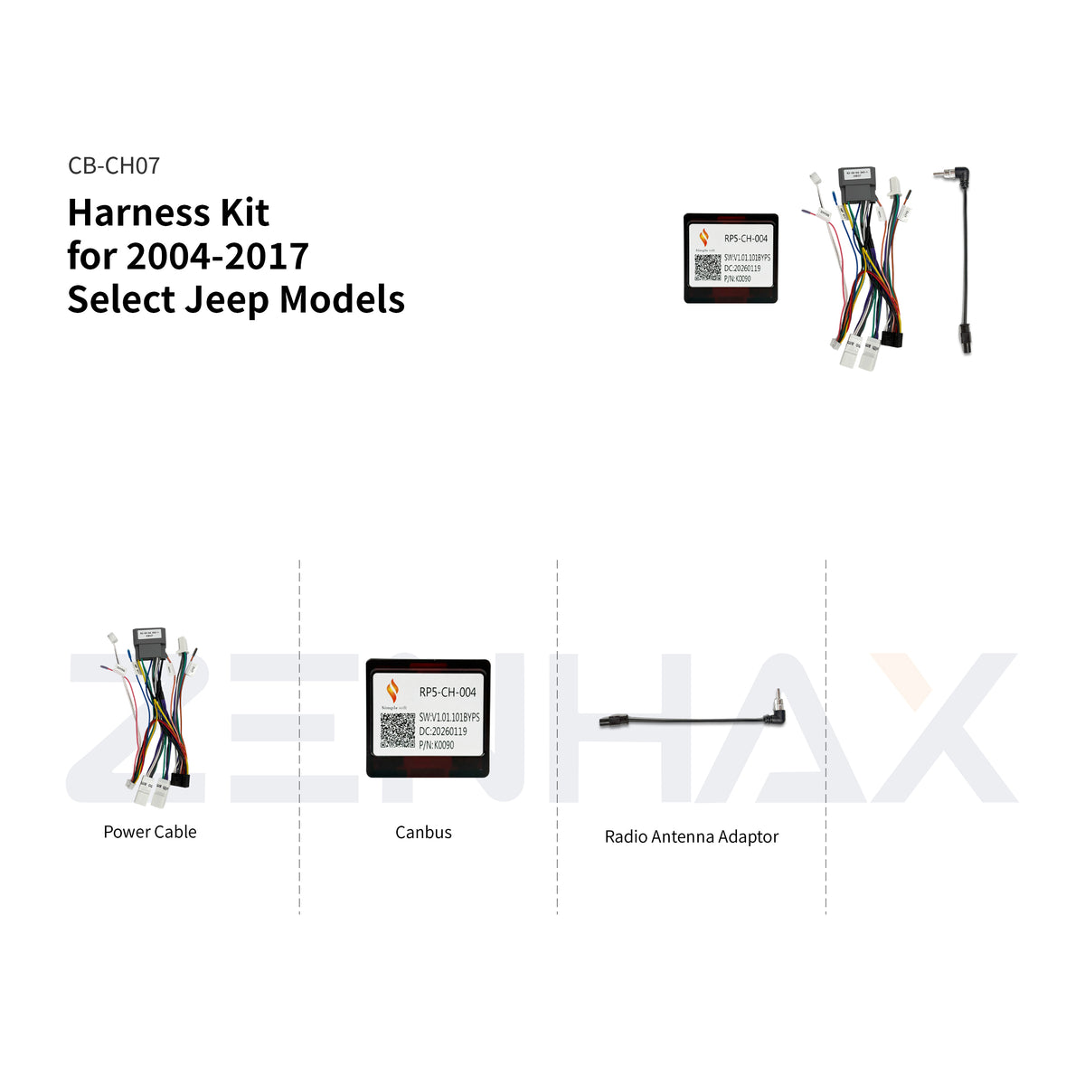 CB-CH07 matched wiring harness for KIT1-CH014