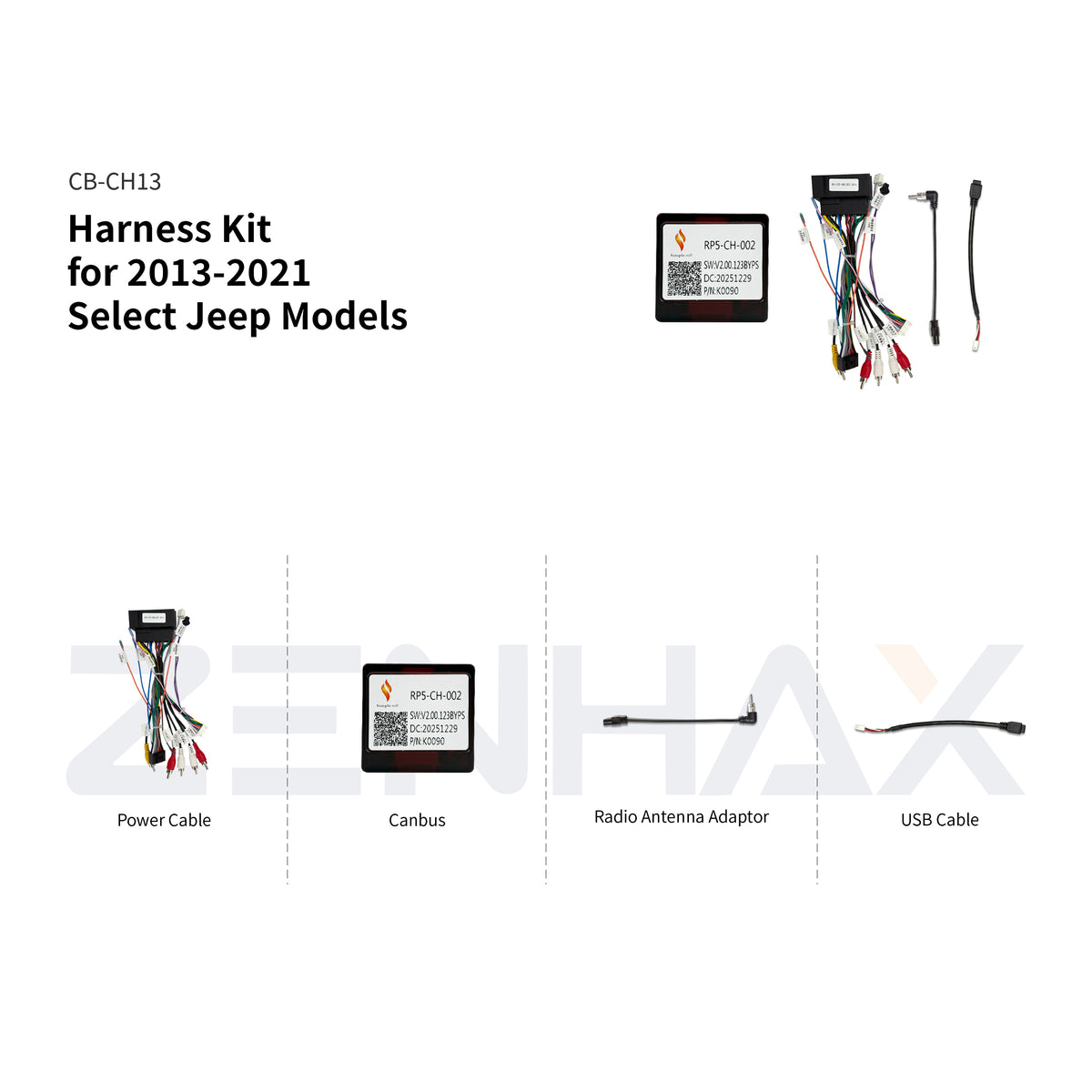 CB-CH13 matched wiring harness for KIT1-CH017