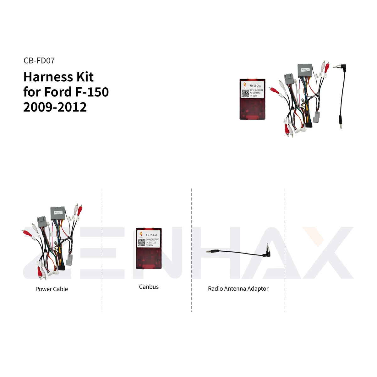 CB-FD07 matched wiring harness for KIT1-FD044