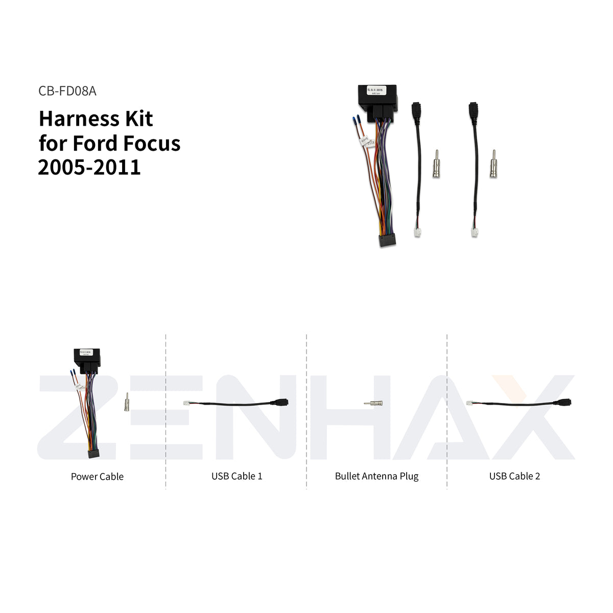 CB-FD08A matched wiring harness for KIT1-FD067