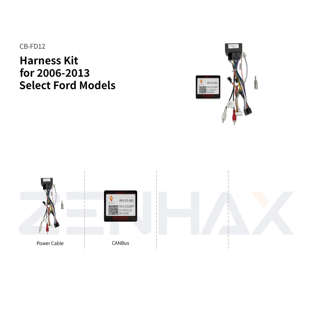 CB-FD12 matched wiring harness for KIT3-FD067