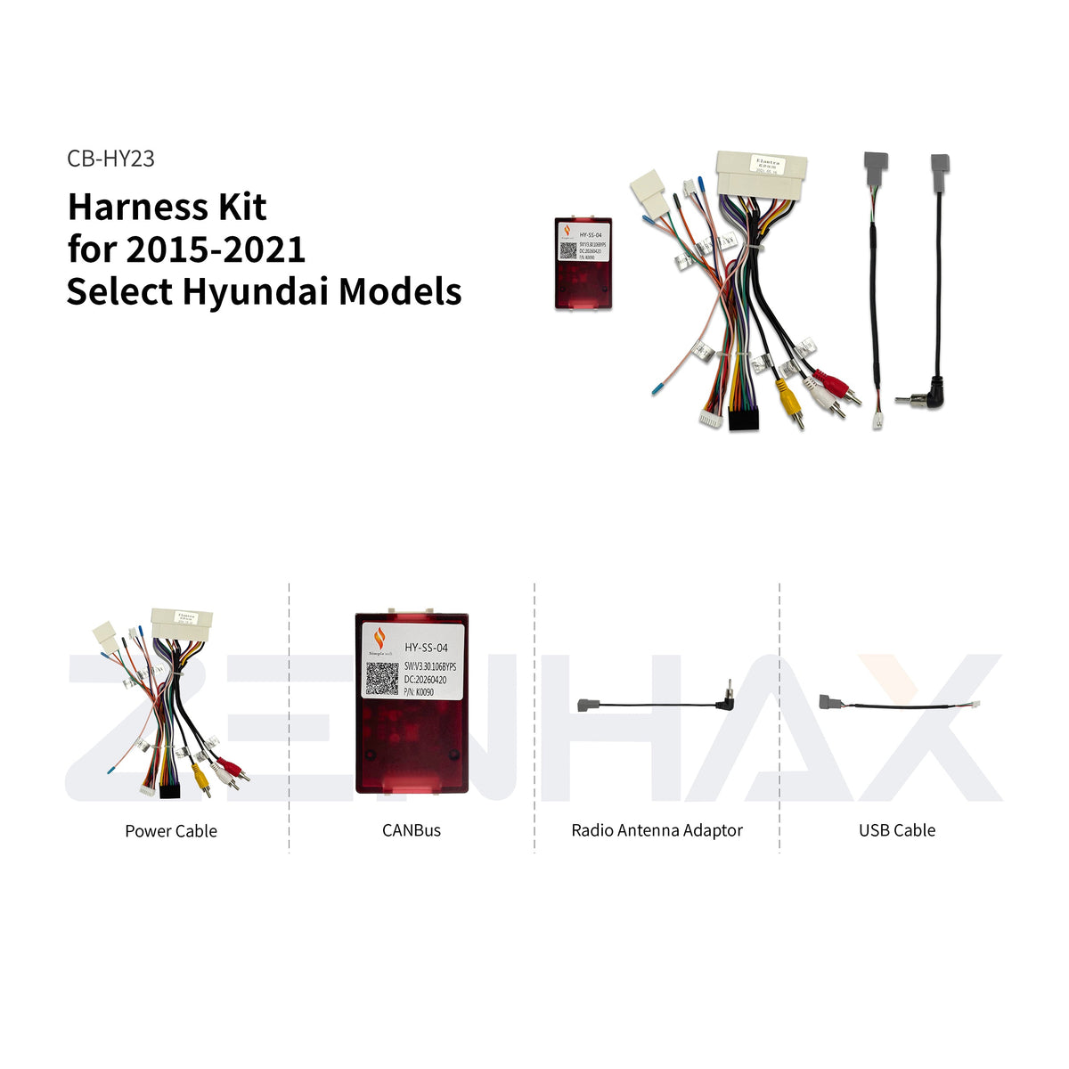 CB-HY23 matched wiring harness for KIT3-HY215