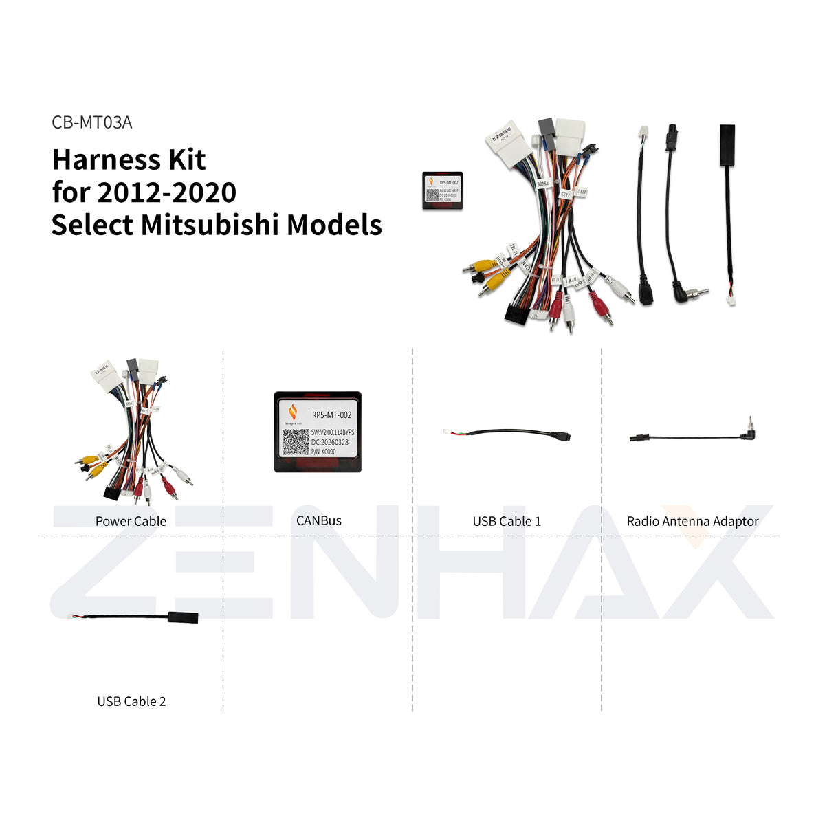 CB-MT03A matched wiring harness for KIT1-MT790A
