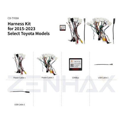 CB-TY08A matched wiring harness for KIT2-TY865A