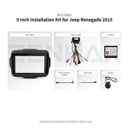 KIT1-CH011 complete installation kit for Jeep Renegade 2015