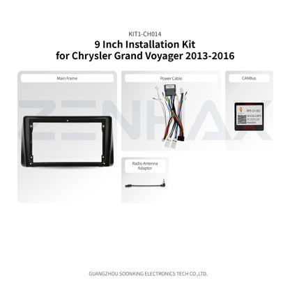 KIT1-CH014 complete installation kit for Chrysler Grand Voyager 2013-2016