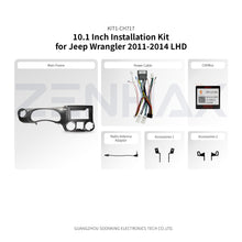 KIT1-CH717 complete installation kit for Jeep Wrangler 2011-2014 LHD