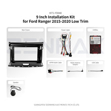 KIT1-FD048 complete installation kit for Ford Ranger 2015-2020 Mid Trim