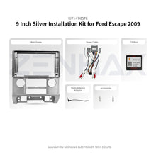 KIT1-FD057C complete installation kit for Ford Escape 2009 Silver