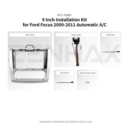 KIT1-FD067 complete installation kit for Ford Focus 2009 Automatic A/C