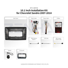 KIT1-GM742 complete installation kit for Chevrolet Sandro 2007-2014