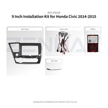 KIT1-HD128 complete installation kit for Honda Civic 2014-2015