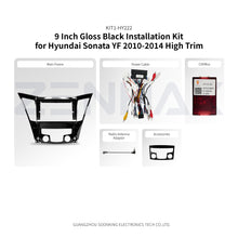 KIT1-HY222 complete installation kit for Hyundai Sonata 8th Generation 2010-2014 High Trim