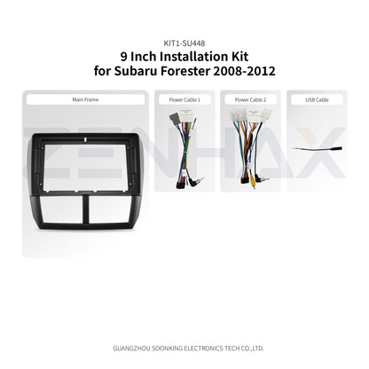 KIT1-SU448 complete installation kit for Subaru Forester 2008-2012 Matte Black