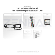 KIT2-CH716 complete installation kit for Jeep Wrangler 2015-2017 LHD