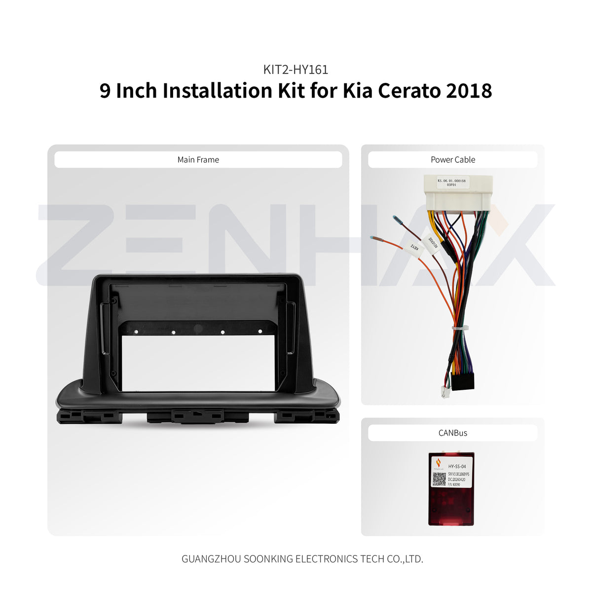 KIT2-HY161 complete installation kit for Kia Cerato 2018