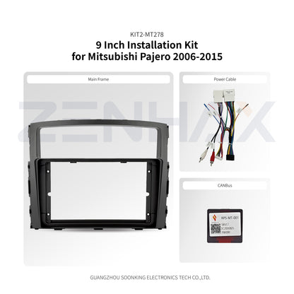 KIT2-MT278 complete installation kit for Mitsubishi Pajero 2006-2015