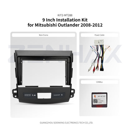 KIT2-MT288 complete installation kit for Mitsubishi Outlander 2008-2012