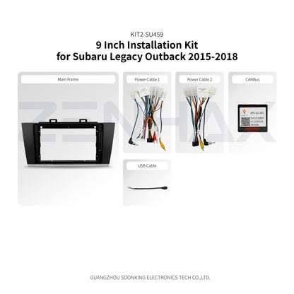 KIT2-SU459 complete installation kit for Subaru Outback/Legacy 2015-2018