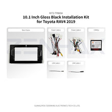 KIT2-TY865A complete installation kit for Toyota RAV4 2019 Gloss Black