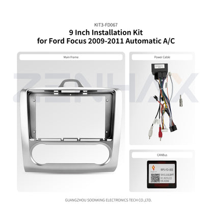 KIT3-FD067 complete installation kit for Ford Focus 2009 Automatic A/C