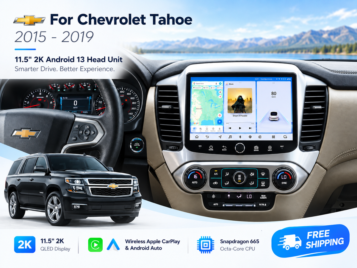 11.5" 2K Android Car Stereo for Chevrolet Tahoe 2015-2019 | Carplay